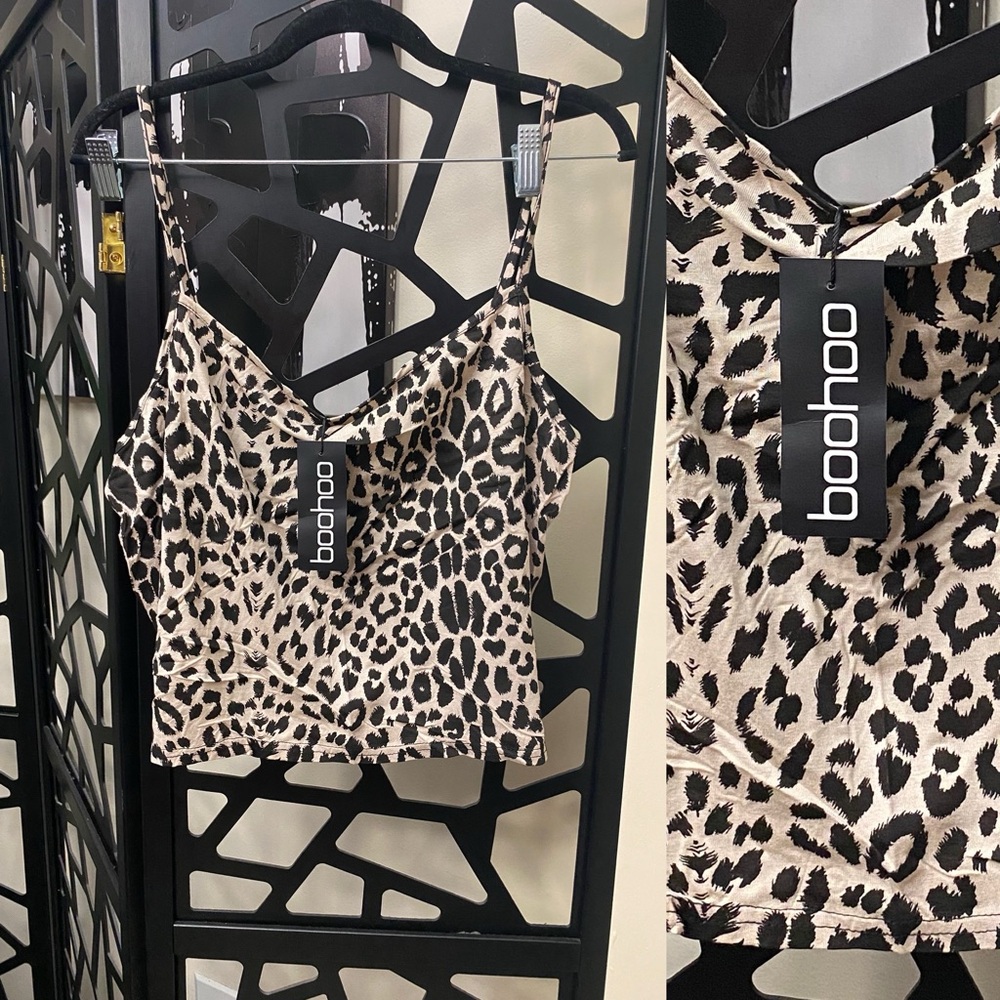 Boohoo Leopard Print Camisole Top